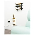 thumbnail image 4 of Drevy W Series (1 Ft) - 9 Bottle Wall Mounted Wine Rack (Brushed ) Stylish Modern Wine Storage with Label Forward Design, 4 of 8