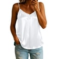 thumbnail image 5 of MAFYTYTPR Women's Lace Trim Satin Camisole V-Neck with Adjustable Spaghetti Straps Solid Color Spring Summer Casual Tops for Everyday Wear M-XXL, 5 of 6