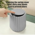 thumbnail image 5 of Mini Desktop Trash Can, Press-Type Countertop Wastebasket with Lid, Small Plastic Garbage Can Plastic Garbage Bin for Bathroom Bedroom Living Room Dressing Table 5.1x6 Inch, 5 of 6