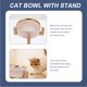thumbnail image 2 of EeaseMX Comedero creativo para perros con soporte de madera, de cerámica, para cachorros, 2 of 8