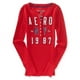 thumbnail image 1 of Aeropostale Mujeres Ny Thermal Henley Shirt, Rojo, Grande Aeropostale henley, 1 of 2