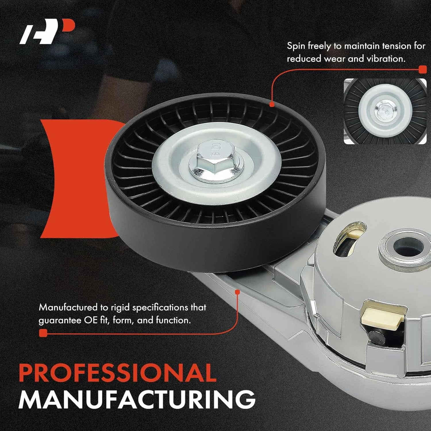 A-Premium OE Replacement Belt Tensioner Assembly Compatible with Equinox Malibu Cobalt