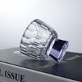 thumbnail image 3 of Small Clear Glass Tea Cups with Colorful Footed, Diamond Embossed Tea Tasting Cup Shot Glasses, 1.7oz/50ml, 3 of 7