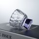 thumbnail image 3 of Tazas pequeñas de cristal transparente con base colorida, vasos de chupito con relieve de diamante for degustación de té, 50 ml (1,7 oz)., 3 of 7