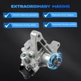 thumbnail image 3 of NAVOROGE Replacement Part OE 21-5341 56100RAAA01 56100-RAA-A01 56100RAAA01RM 56100-RAA-A01RM Compatible with Honda Accord L4 2.4L 2003-2005 Power Steering Pump, 3 of 7