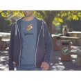 thumbnail image 6 of Sparrow T-Shirt Gift for Souvenir, Traveler, Bird Lovers, Youth, Men and Women Heather Navy, 6 of 8