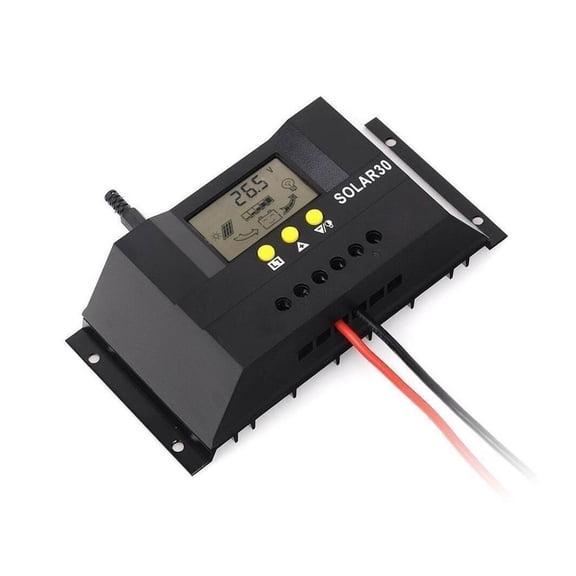 Solar Charge Controller 30A 12V/24V Solar Controller ,Install Anywhere You Want