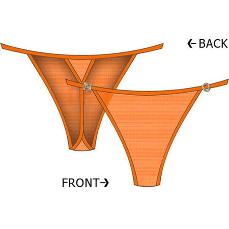 N.O. Charm String Side Thong Medium Orange