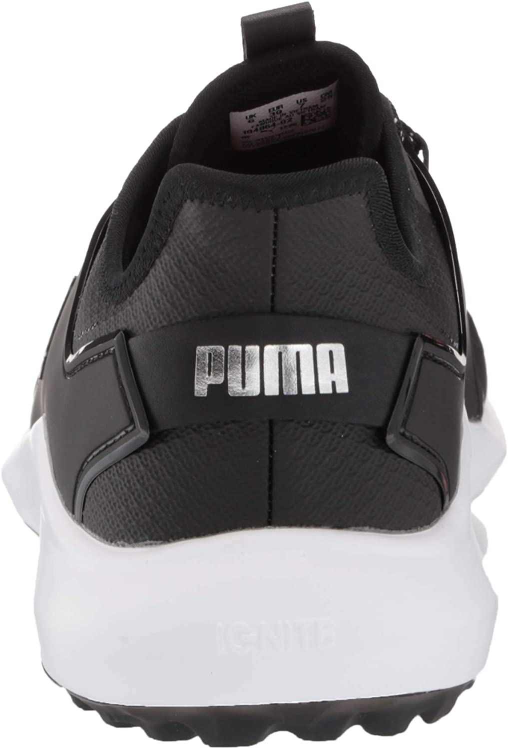 PUMA Mens Ignite Fasten8 Golf Shoe 12 Puma Black-puma Silver-puma White - image 3 of 8