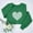 A1306 Green, variant on St. Patrick's Day Sweatshirt for Women Leprechaun Ghost Graphic Crewneck Long Sleeve Loose Fit Festive Apparel Soft Pullover Holiday Gift