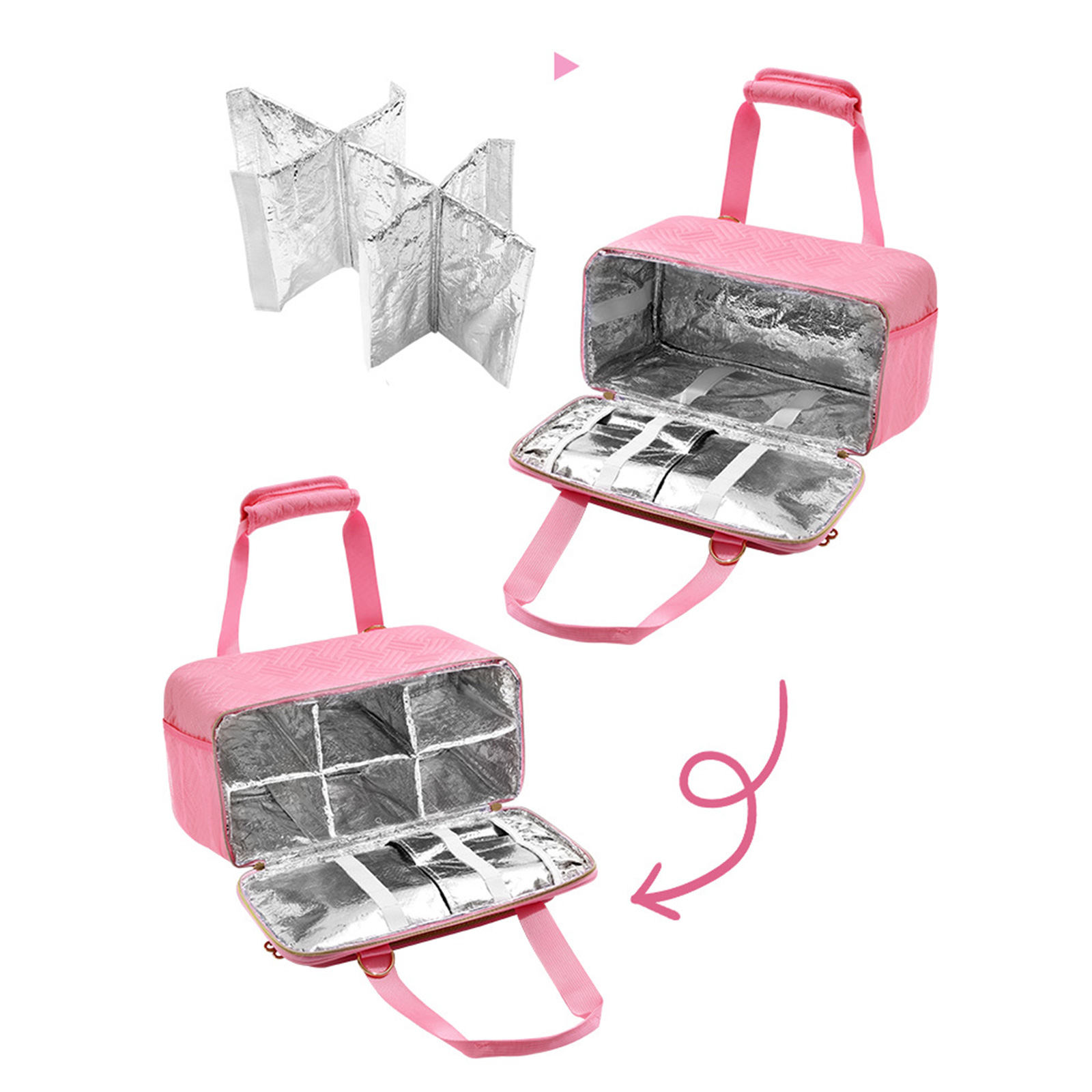 Large Capacity Marker Carrying Case Portable Painting Tool Organiser Marker Carrying Bag with Shoulder Strap and Handle