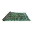 thumbnail image 2 of Ahgly Company Indoor Square Persian Turquoise Blue Traditional Area Rugs, 5' Square, 2 of 4
