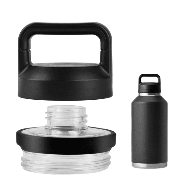 Leojiow Chug Cap For Rambler Bottle - Fits 18 Oz, 26 Oz, 36 Oz, 64 Oz - Water Bottle Lid Replacement