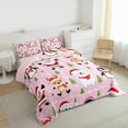 thumbnail image 3 of Manfei Kawaii Santa Claus Bedding Comforter Set,Cute Christmas Reindeer Twin Comforter Sets,Merry Xmas Bedding Set For Teens,Breathable Home Decor Reversible,2 Pieces, 3 of 8