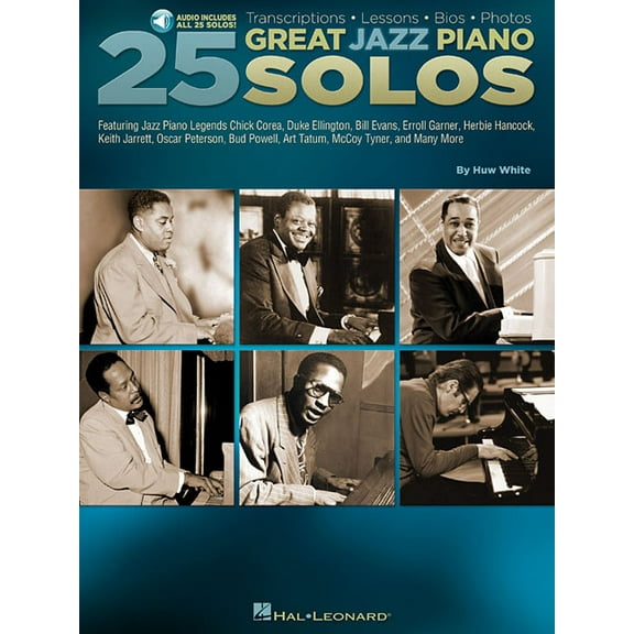 25 Great Jazz Piano Solos - Transcriptions * Lessons * BIOS * Photos (Book/Online Audio), (Paperback)