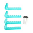 thumbnail image 1 of 2 Pairs Skate Guards Portable Ice Skate Blade Covers Adjustable Ice Skate Blade Protector for Hockey Skates Figure Skates Ice Skates Ice Blue, 1 of 4