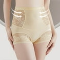 thumbnail image 2 of Kmdttou Panties for Women Sexy Lace High Cut Panties Comfort Bikini Panty Stretch Underpants Breathable Ladies Briefs (Regular & Plus Size) Beige-2XL, 2 of 7