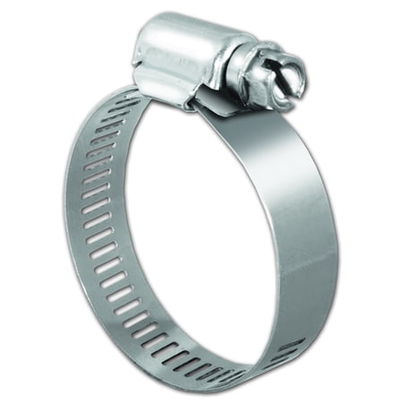Pro Shaft Clamp Pro Tie 33005, SAE Size 16, Range 13/16 to 1-1/2 Inch, Regular Duty All Stainless Hose Clamp, 10 Pack ()
