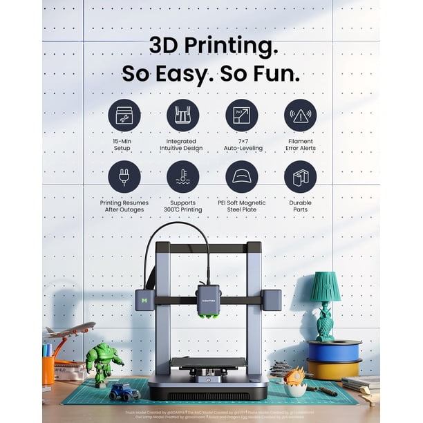 AnkerMake M5C High-Speed 3D Printer, Auto-Leveling, 500mm/s Fast