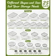 thumbnail image 2 of Recipientes de almacenamiento de alimentos Canfanni de 50 piezas sin BPA con tapas, 2 of 7