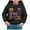 Black, variant on larppty Girls Halloween Fashion Print Pullover Sweatshirt Kids Casual Warm Long Sleeve Top Toddler Cozy Fall Winter Outfit Playdate Holiday Party Apparel (Green,3-4 Years)
