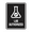 Black, variant on Signs ByLITA Portrait Round Lab Authorized Sign (Brushed Silver) - Small