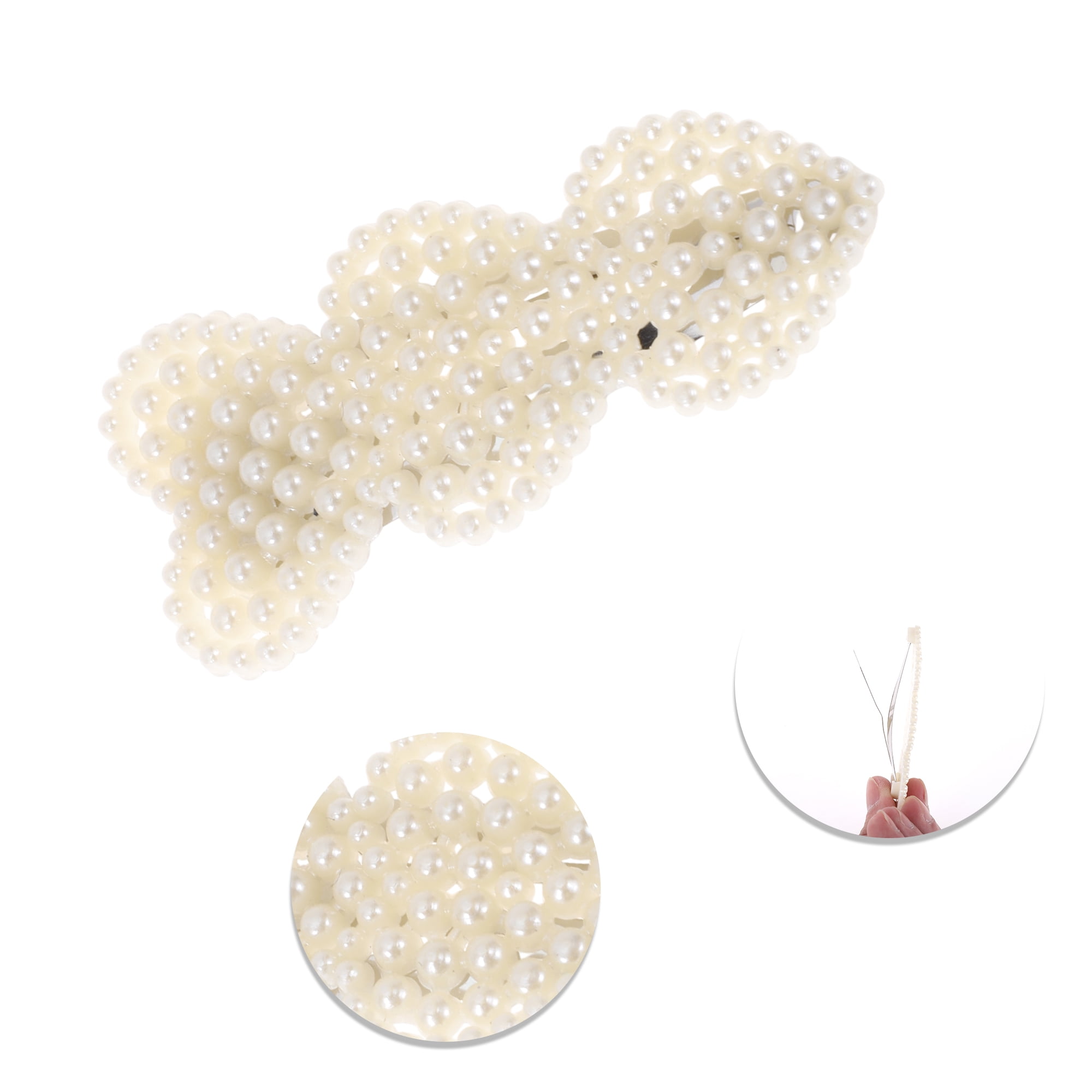 Unique Bargains 5Pcs Practical Hair Accessories Multiple Styles Heart Faux Pearl