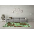 thumbnail image 3 of Ahgly Company Indoor Rectangle Abstract Turquoise Blue Modern Area Rugs, 5' x 7', 3 of 4