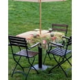 thumbnail image 4 of Hokiten Outdoor Tablecloths with Umbrella Hole & Zipper, Hummingbird Red Floral 60x60 Inch Square Tablecloths, Rustic Botanical Green Ombre Waterproof Table Cloth, Patio/Pool/Picnic Table Covers, 4 of 7
