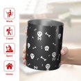 thumbnail image 5 of 12oz Coffee Tumblers Halloween Skull and Bone Pattern Stainless Steel Vacuum Insulated Travel Tumbler Coffee Cups Mug with Lid and Straw with Cleaning Brush for Cold & Hot Drinks, 5 of 5