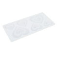 thumbnail image 1 of Dalazy Silicone Heart Shape Dessert Mold Portable Rectangular 6 Grid Home Kitchen Chocolate Cake Baking Mould Molding Tool, 1 of 6
