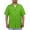 Apple green, variant on Men's Scrub Jacket Zip Front Short Sleeve