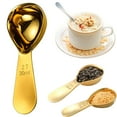 thumbnail image 5 of Stainless Steel Graduated Measuring Spoon,Heart-Shaped Coffee Bean Measuring Spoon,Gold 30Ml,15/30Ml Stainless Coffee 1 Tablespoon Measuring Spoon for Ground Coffees Protein Powder Sugar, 5 of 6