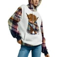 thumbnail image 3 of Innerwin Pull à Manches Longues pour Femmes, Sweat à Capuche en Polaire Imprimé Floral Décontracté Style-B 2TG, 3 of 6