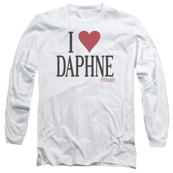 Frasier I Heart Daphne Long Sleeve Adult 18/1 T-Shirt White