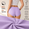 thumbnail image 4 of Hbhpov Women High Waist Briefs Strechy Cotton Underwear, 6 Pack, Size S-3XL, 4 of 7
