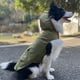 thumbnail image 3 of Nvzi Impermeable para perros, ropa de lluvia reflectante y ligera para mascotas con capucha tipo poncho (S, verde A), 3 of 4