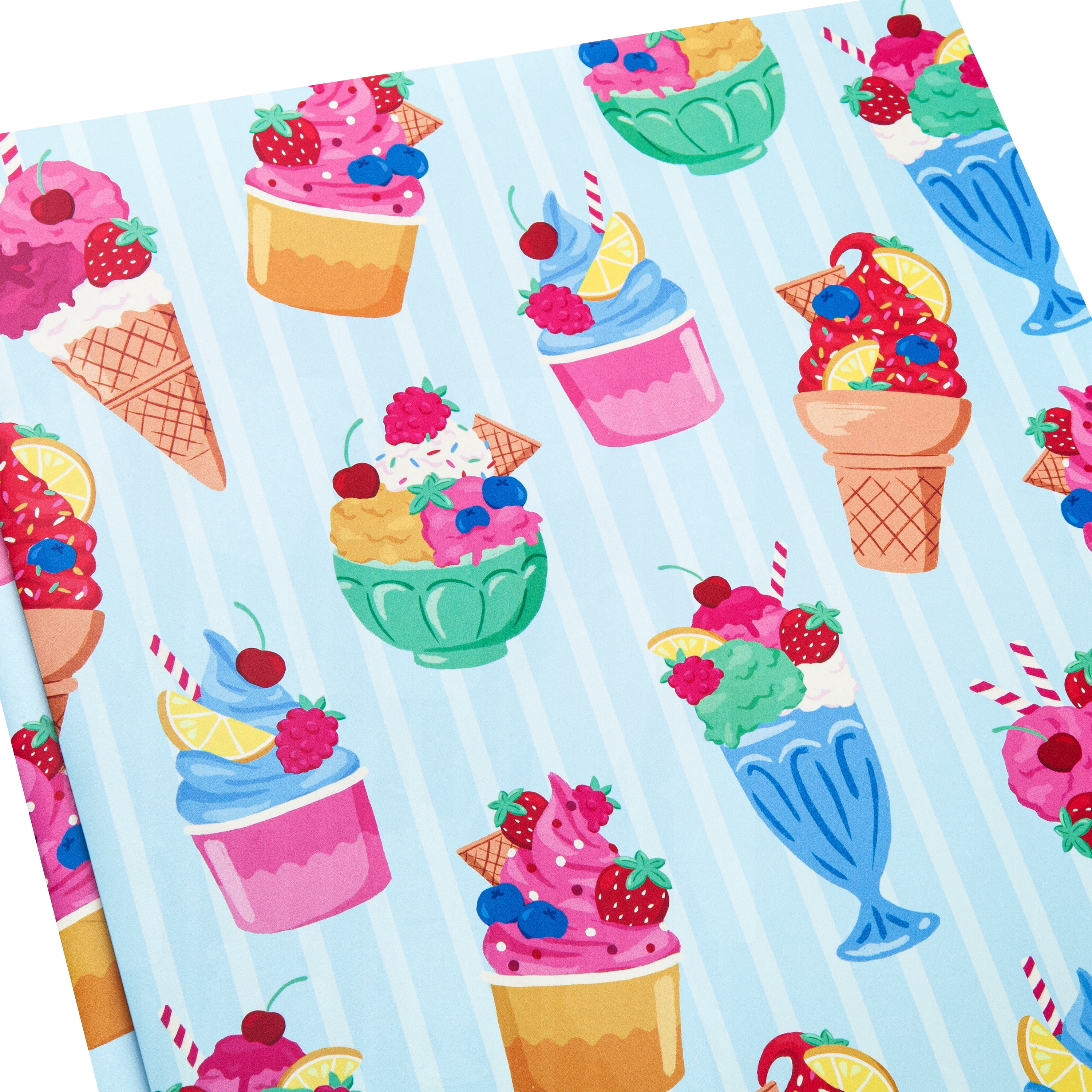 Pen+Gear Folder, 9.3"x 11.6", Blue Desserts, Poly with Prongs, 2 Pockets