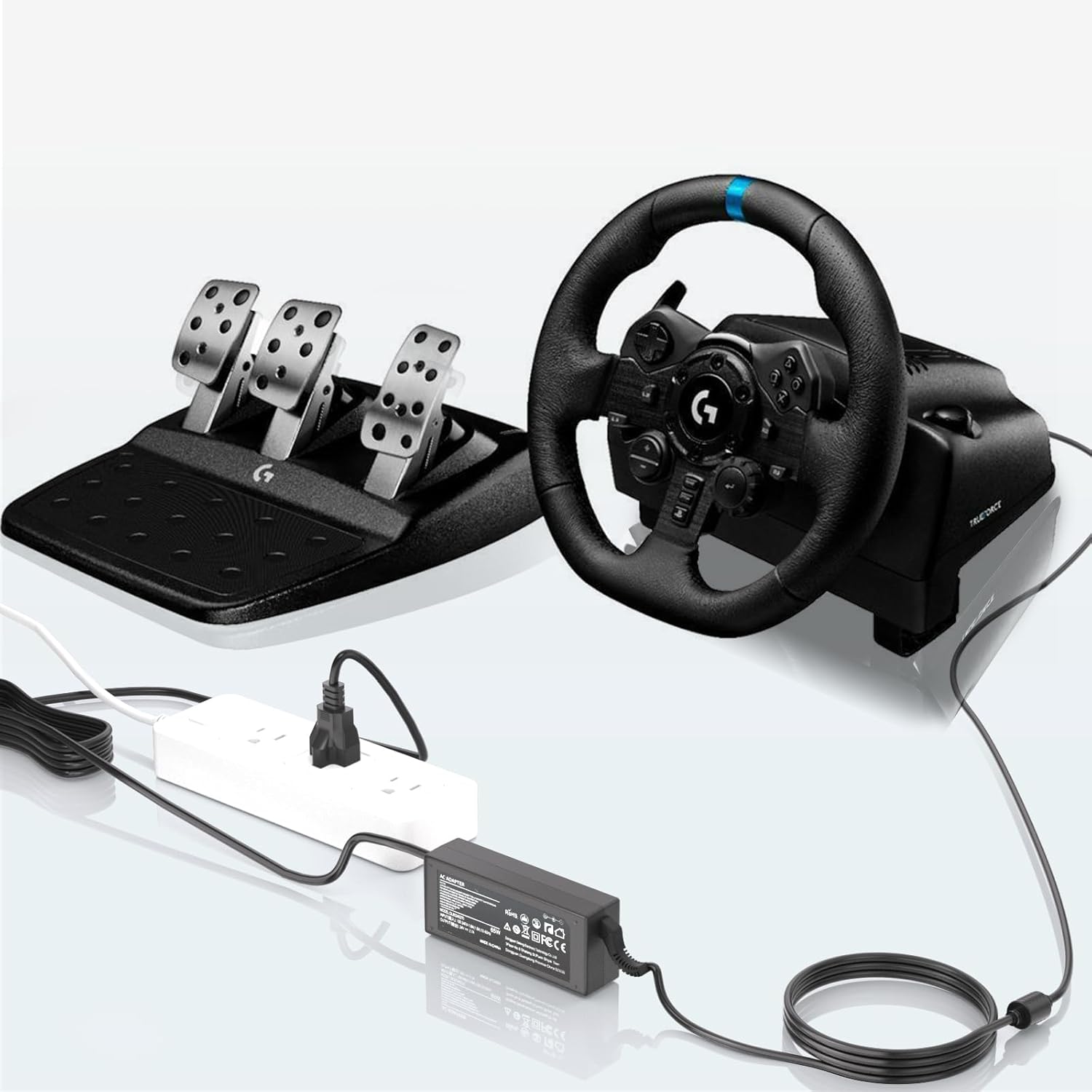 Power Supply Compatible for Logitech G920 G29 - Compatible for Logitech Racing Steering Wheel G920 G923 G25 G27 G940, Driving Force GT Racing Wheel APD DA-42H24 Charger Adapter Cord
