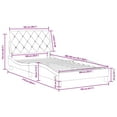 thumbnail image 4 of vidaXL Bed Frame with Headboard Light Grey 100x203 cm Velvet, 4 of 5