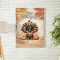 thumbnail image 2 of Happy Thanksgiving Dachshund Turkey Costume Pumpkins Autumn Leaves Vertical Matte Canvas Poster Wiener Dog Lover Gifts Idea Wall Art Home Decor - 130144, 2 of 5