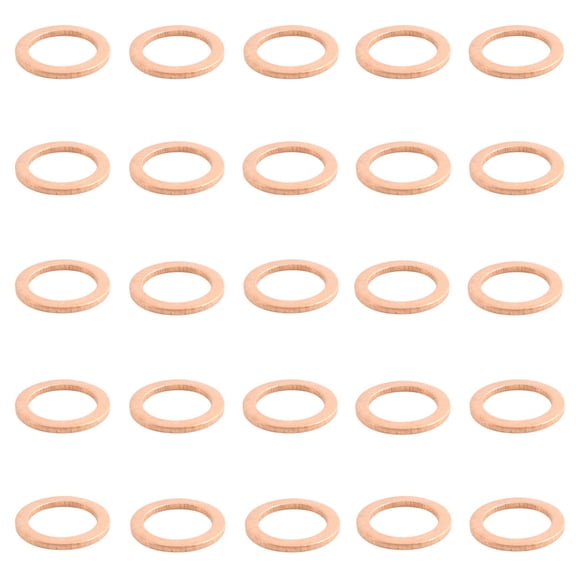 Phyun 25Pcs Oil Drain Plug Copper Crush Washer 007603-014106 For Mercedes-Benz