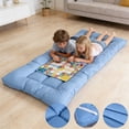 thumbnail image 4 of Deeceymbur Foldable Thickened Soft Padded Fiber Mattress for Bed Guest Comfortable Sleep Support Easy Storage Transport Breathable Home Use, 4 of 6