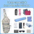 thumbnail image 5 of Yoga Mat Bag - Large Opening Long Tote Yoga Mat Carrier Holder Bag with Waterproof Wet Zipper Pocket and Drawstring Water Bottle Pocket - Yoga Bag Fit Most Size Mats, 5 of 6