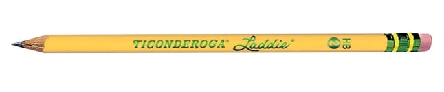 Ticonderoga Laddie Oversized Pencil with Latex Free Eraser, 11/32 Inch, Pack of 12