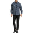 thumbnail image 2 of INSPIRE CHIC Polka Dots Pattern Shirt for Men's Long Sleeves Color Block Business Shirts M Blue, 2 of 6