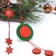 thumbnail image 4 of 12 Unids Lindo Navidad Nonwovens Colgante Estrella Corazones Campanas Formas De Árbol Colgantes Surtido Árbol De Navidad Decoración Colgante Yuyangstore Ornamento de Navidad, 4 of 8