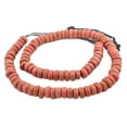 thumbnail image 3 of The Bead Chest Moroccan Pottery Beads, Red, Rondelle: Genuine North African Berber Tribal Beads for DIY Jewelry Making and More, 3 of 4