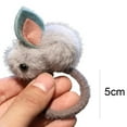 thumbnail image 5 of Meidiya 4 Pcs/Set Stuffed Rabbit Style Hair Bands Hair Barrettes Hair Scrunchies Set Hair Elastics Ties Ropes Felt Plush Bunny Ponytail Holders for Children Girls, 5 of 8