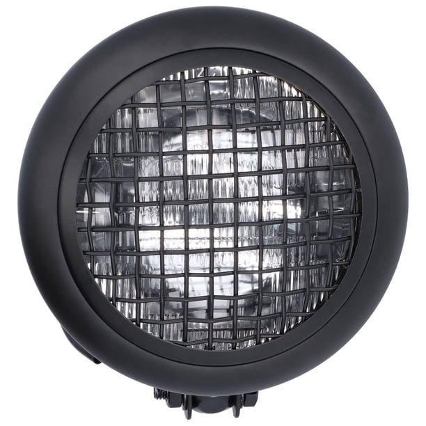 Faro redondo de 120W y 6 pulgadas, luz delantera brillante de estilo Retro con protector de rejilla Universal para motocicleta Jadeshay A